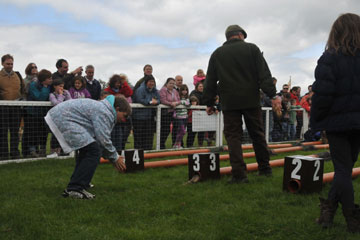 Ferret racing at Chatsworth - the winner